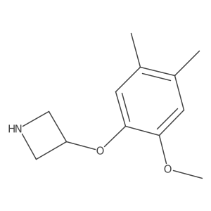 3-(2-Methoxy-4,5-dimethylphenoxy)azetidine结构式