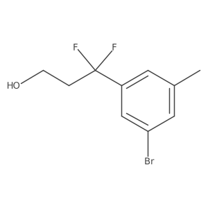 3-(3-Bromo-5-methylphenyl)-3,3-difluoropropan-1-ol结构式