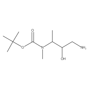 tert-butyl N-(4-amino-3-hydroxybutan-2-yl)-N-methylcarbamate结构式