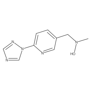 N-methyl-N-{[6-(1H-1,2,4-triazol-1-yl)pyridin-3-yl]methyl}hydroxylamine结构式