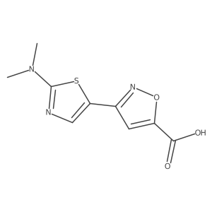 3-[2-(Dimethylamino)-1,3-thiazol-5-yl]-1,2-oxazole-5-carboxylic acid Structure