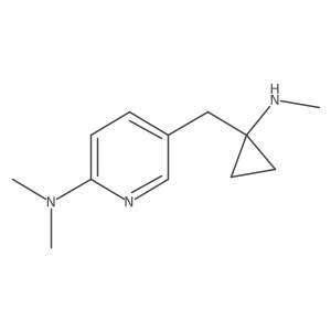 N,N-dimethyl-5-{[1-(methylamino)cyclopropyl]methyl}pyridin-2-amine结构式