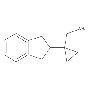 [1-(2,3-dihydro-1H-inden-2-yl)cyclopropyl]methanamine Structure