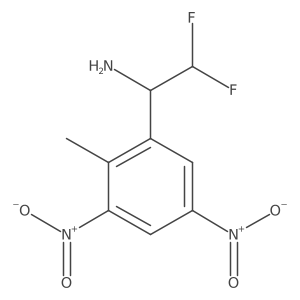2,2-Difluoro-1-(2-methyl-3,5-dinitrophenyl)ethan-1-amine结构式