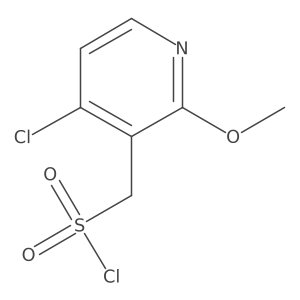 (4-Chloro-2-methoxypyridin-3-yl)methanesulfonyl chloride结构式