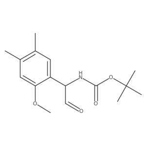 tert-butyl N-[1-(2-methoxy-4,5-dimethylphenyl)-2-oxoethyl]carbamate Structure