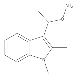 O-[1-(1,2-dimethyl-1H-indol-3-yl)ethyl]hydroxylamine Structure