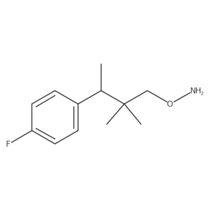 O-[3-(4-fluorophenyl)-2,2-dimethylbutyl]hydroxylamine结构式