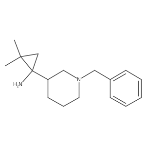 1-(1-Benzylpiperidin-3-yl)-2,2-dimethylcyclopropan-1-amine结构式