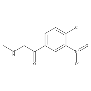 1-(4-Chloro-3-nitrophenyl)-2-(methylamino)ethan-1-one Structure