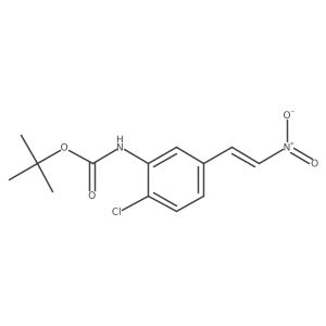 tert-butyl N-[2-chloro-5-(2-nitroethenyl)phenyl]carbamate结构式