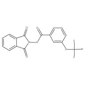 1,3-dioxo-2,3-dihydro-1H-isoindol-2-yl 3-(trifluoromethoxy)benzoate结构式