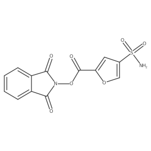 1,3-dioxo-2,3-dihydro-1H-isoindol-2-yl 4-sulfamoylfuran-2-carboxylate结构式