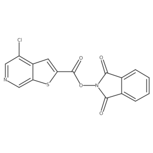1,3-dioxo-2,3-dihydro-1H-isoindol-2-yl 4-chlorothieno[2,3-c]pyridine-2-carboxylate结构式