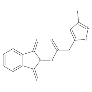 1,3-dioxo-2,3-dihydro-1H-isoindol-2-yl 2-(3-methyl-1,2-oxazol-5-yl)acetate结构式