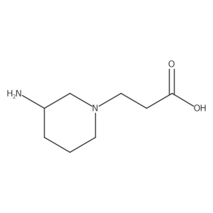 3-[(3S)-3-aminopiperidin-1-yl]propanoic acid Structure