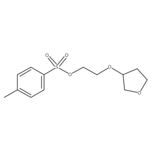 2-(Oxolan-3-yloxy)ethyl 4-methylbenzene-1-sulfonate结构式