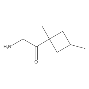 2-Amino-1-(1,3-dimethylcyclobutyl)ethan-1-one Structure