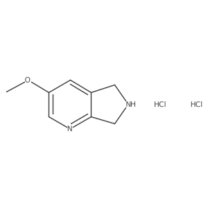 3-Methoxy-6,7-dihydro-5H-pyrrolo[3,4-b]pyridine dihydrochloride结构式
