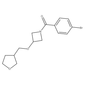 1-(4-Bromobenzoyl)-3-[(oxolan-3-yl)methoxy]azetidine结构式