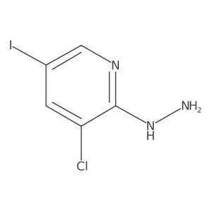 3-Chloro-2-Hydrazino-5-Iodopyridine结构式