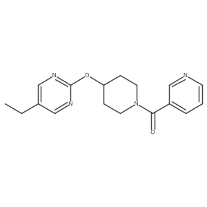5-Ethyl-2-{[1-(pyridine-3-carbonyl)piperidin-4-yl]oxy}pyrimidine Structure