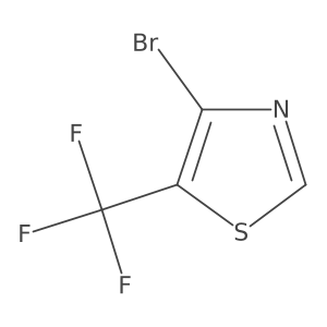 4-Bromo-5-(trifluoromethyl)thiazole结构式