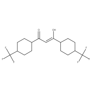 2-Propen-1-one, 3-hydroxy-1,3-bis[4-(trifluoromethyl)cyclohexyl]-结构式