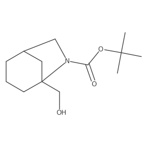 Tert-butyl 5-(hydroxymethyl)-6-azabicyclo[3.2.1]octane-6-carboxylate Structure