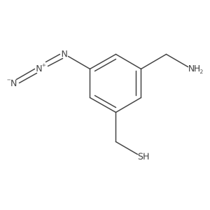 [3-(Aminomethyl)-5-azidophenyl]methanethiol结构式