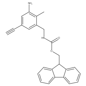 (9H-fluoren-9-yl)methyl N-[(3-amino-5-ethynyl-2-methylphenyl)methyl]carbamate Structure