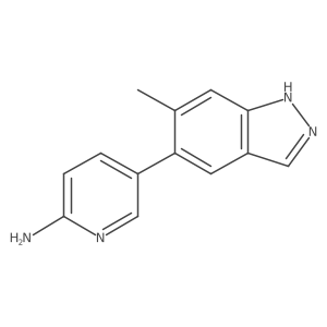 5-(6-methyl-1H-indazol-5-yl)pyridin-2-amine Structure