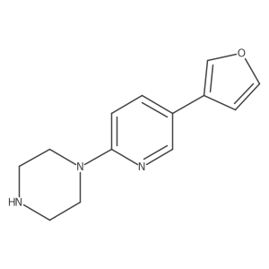 1-[5-(Furan-3-yl)pyridin-2-yl]piperazine Structure