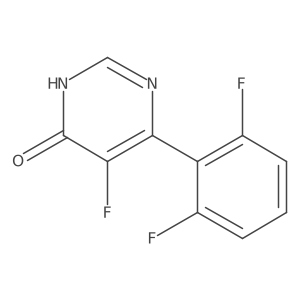 6-(2,6-Difluorophenyl)-5-fluoro-3,4-dihydropyrimidin-4-one Structure