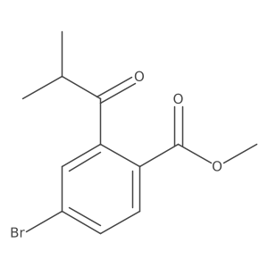 Methyl 4-bromo-2-(2-methyl-1-oxopropyl)benzoate Structure