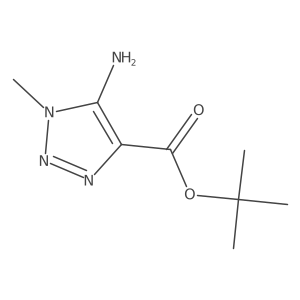 tert-butyl 5-amino-1-methyl-1H-1,2,3-triazole-4-carboxylate结构式