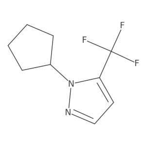 1-cyclopentyl-5-(trifluoromethyl)-1H-pyrazole Structure