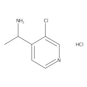 (1S)-1-(3-chloropyridin-4-yl)ethan-1-amine hydrochloride结构式