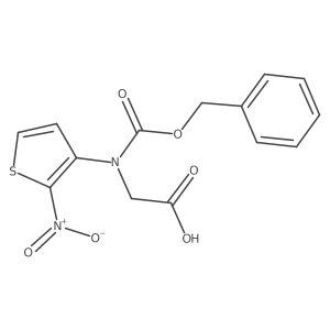 2-{[(Benzyloxy)carbonyl](2-nitrothiophen-3-yl)amino}acetic acid结构式