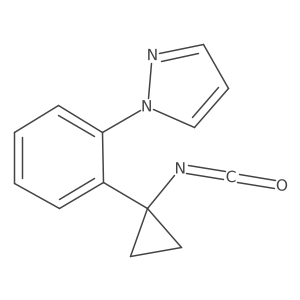 1-[2-(1-isocyanatocyclopropyl)phenyl]-1H-pyrazole Structure