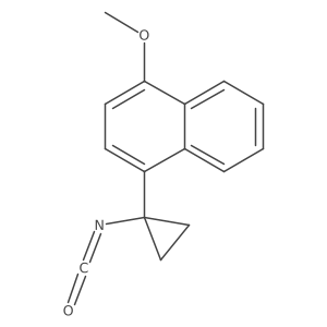 1-(1-Isocyanatocyclopropyl)-4-methoxynaphthalene Structure