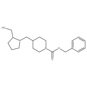 benzyl 4-{[(2S)-2-(hydroxymethyl)pyrrolidin-1-yl]methyl}piperidine-1-carboxylate Structure