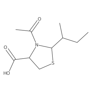 3-Acetyl-2-(butan-2-yl)-1,3-thiazolidine-4-carboxylic acid Structure