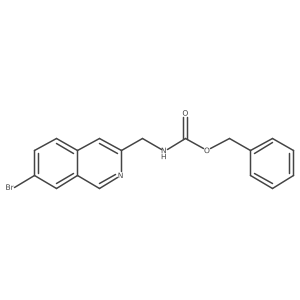 benzyl N-[(7-bromoisoquinolin-3-yl)methyl]carbamate结构式