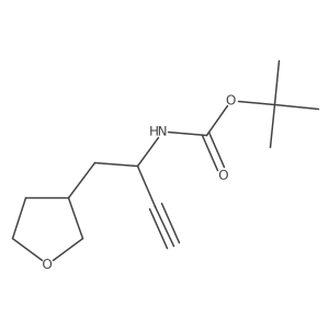 tert-butyl N-[1-(oxolan-3-yl)but-3-yn-2-yl]carbamate结构式