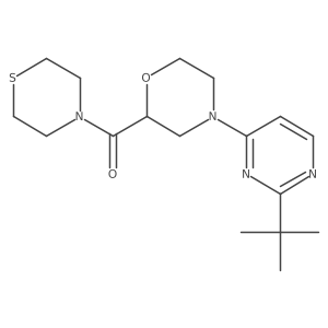 4-(2-Tert-butylpyrimidin-4-yl)-2-(thiomorpholine-4-carbonyl)morpholine Structure