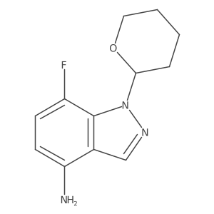 7-fluoro-1-(tetrahydro-2H-pyran-2-yl)-1H-Indazol-4-amine结构式