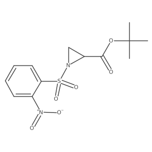 tert-Butyl (S)-1-((2-nitrophenyl)sulfonyl)aziridine-2-carboxylate Structure