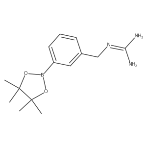 N-[[3-(4,4,5,5-Tetramethyl-1,3,2-dioxaborolan-2-yl)phenyl]methyl]guanidine结构式