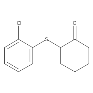 2-[(2-Chlorophenyl)sulfanyl]cyclohexan-1-one结构式